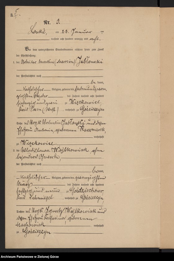 Obraz 8 z jednostki "[Księga małżeństw]"