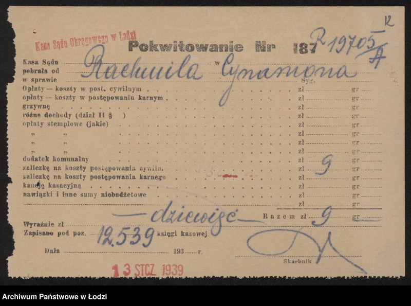 Obraz 14 z jednostki "Rachmil Cynamon- sprzedaż cielęciny"