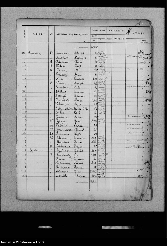 Obraz 14 z jednostki "Rejestr poborczy"