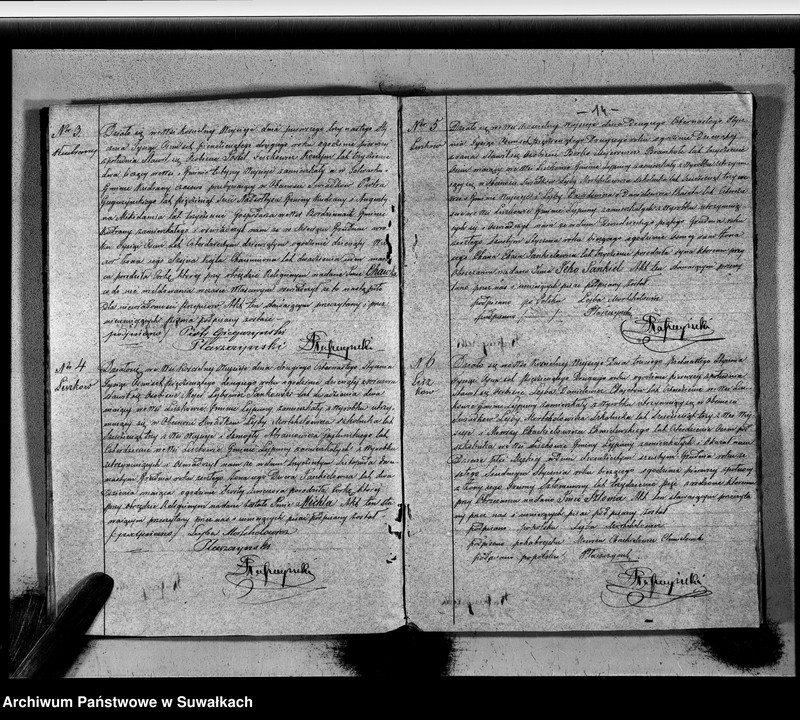 image.from.unit.number "Duplikat Zaślubionych, Urodzonych i Zmarłych Okręgu Wiejsieje Wyznania Moyżeszowego za rok 1852"