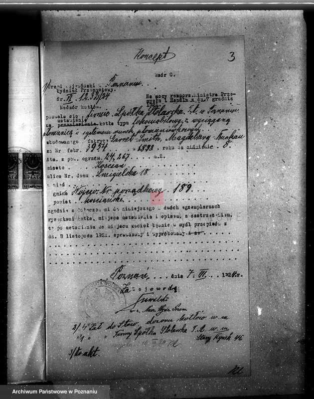 Obraz 7 z jednostki "Spółka Stolarska w Kościanie nr woj. kotła 189"