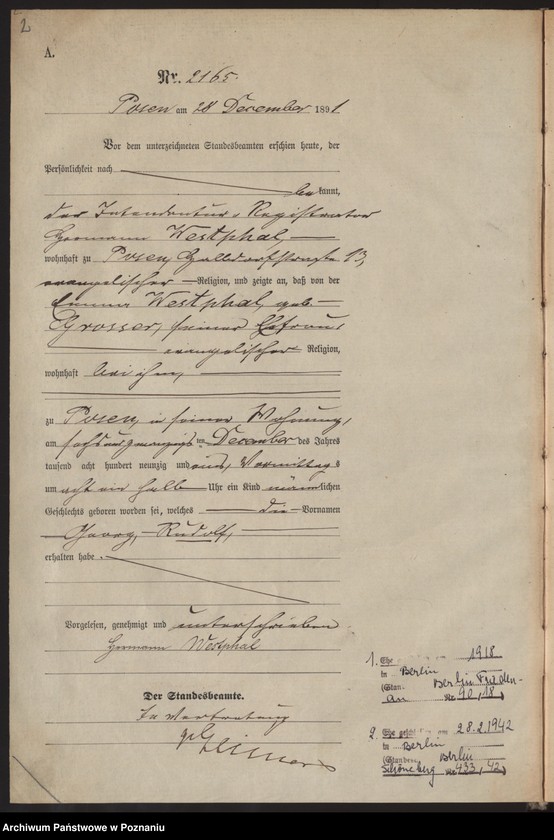 Obraz 5 z jednostki "Księga urodzeń t. VI"