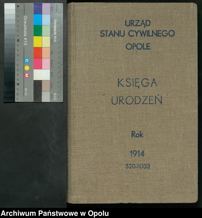 Obraz 3 z jednostki "Urząd Stanu Cywilnego Opole Księga Urodzeń Rok 1914 520-1033"