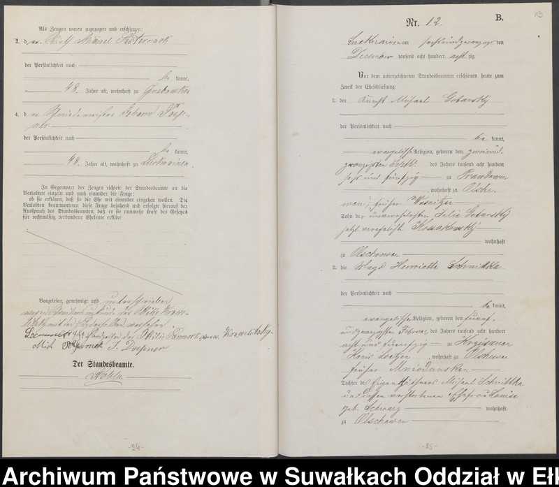 image.from.unit.number "Heiraths-Haupt-Register des Königlich Preussischen Standes-Amtes Lucknainen Kreis Sensburg für das Jahr 1880[do 1883]"