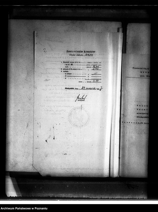 Obraz 6 z jednostki "Wyłączenie z art.. 4/5 ustawy o wykonaniu reformy rolnej z majątku Muchocin powiatu międzychodzkiego"