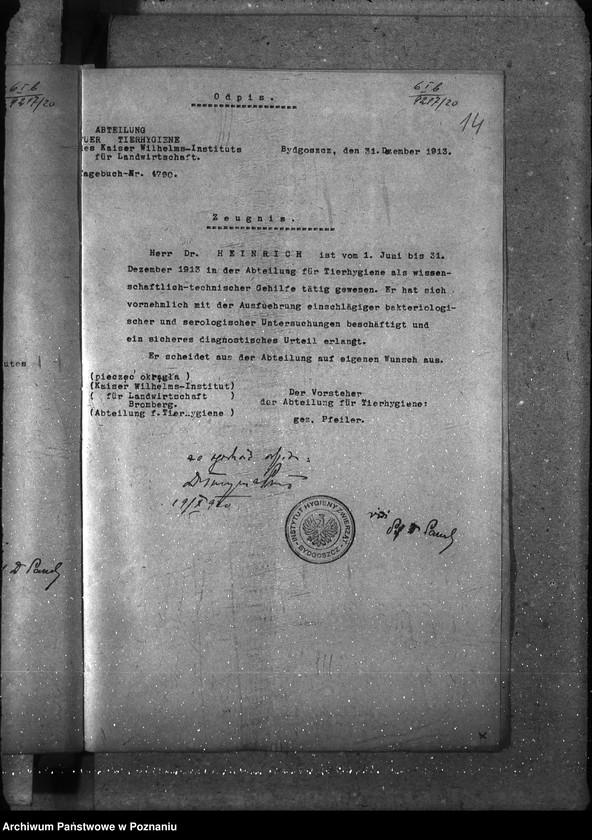 Obraz 18 z jednostki "Sprawy osobowe Państw. Naukowy Instytut Rolniczy w Bydgoszczy [personalne ogólne]"