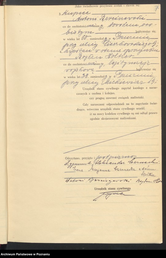 Obraz 9 z jednostki "Księga miejscowa małżeństw tom IV [Rejestr główny małżeństw]"