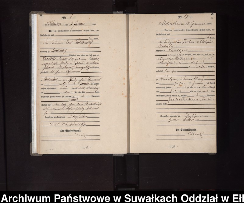 image.from.unit.number "Geburts-Haupt-Register des Königlichen Preussischen Standes-Amtes Nikolaiken Kreis Sensburg"