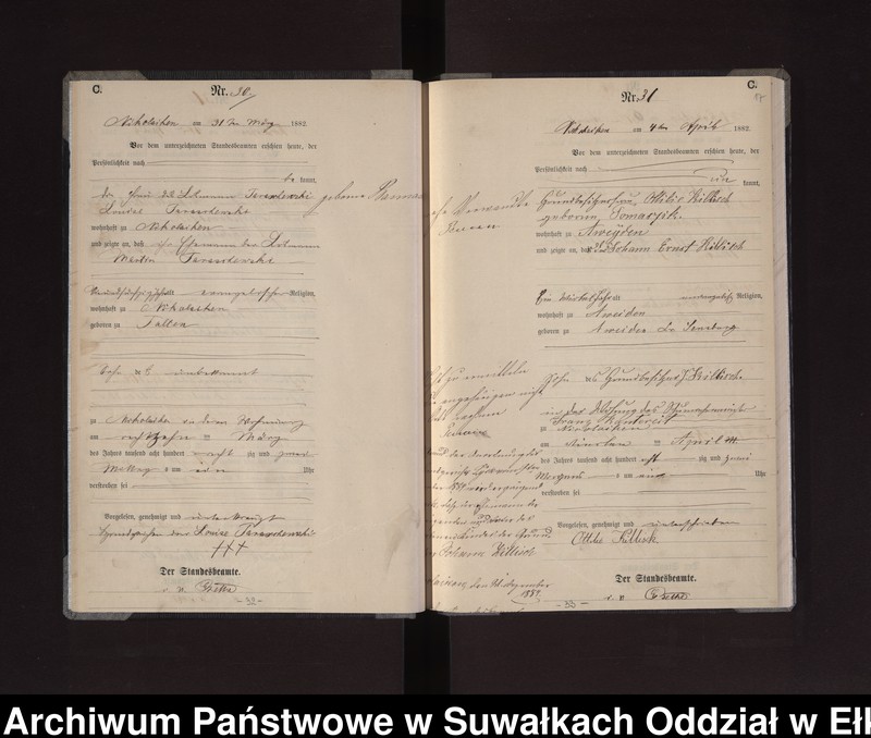 image.from.unit.number "Sterbe-Haupt-Register des Königlich Preussischen Standes-Amtes Stadt Nicolaiken Kreis Sensburg"