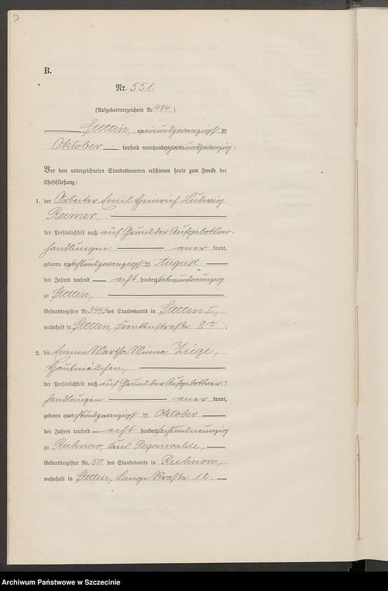 image.from.unit.number "Heiratsregister"