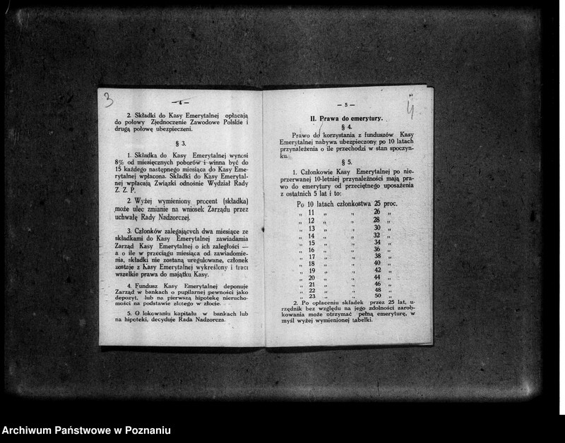 Obraz 7 z jednostki "Obliczone emerytury wypłacone z Kasy Emerytalnej "Wzajemnej Pomocy" urzędników Zjednoczenia Zawodowego Polskiego"