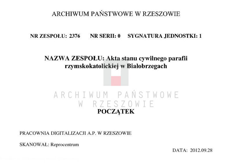 image.from.team "Akta stanu cywilnego Parafii Rzymskokatolickiej w Białobrzegach"
