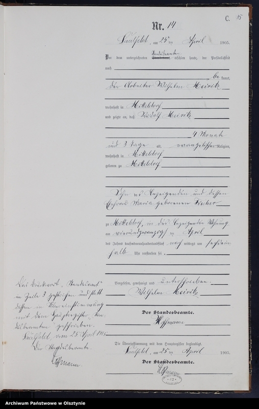 image.from.unit.number "Sterbe-Neben-Register Nr 1 - 47"