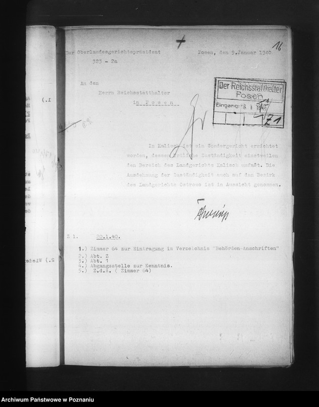 Obraz 20 z jednostki "Reichsjustizverwaltung im Reichsgau Wartheland"