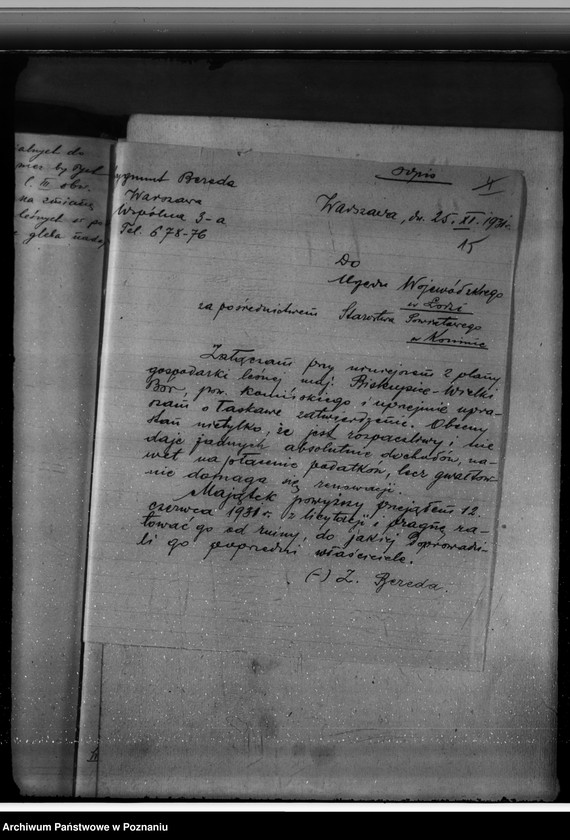 Obraz 19 z jednostki "Sprawa zmiany rodzaju użytków 180,87 ha gruntów leśnych w majątku Biskupiec-Wielki-Bór powiatu konińskiego dla celów gospodarstwa rolnego"