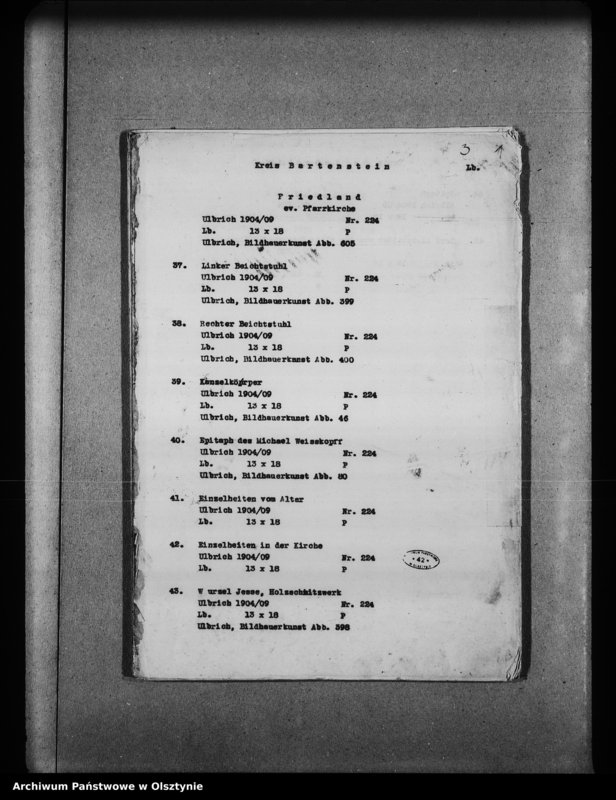 image.from.unit.number "Katalog der Lichtbilder des Provinziellen Denkmalarchievs"
