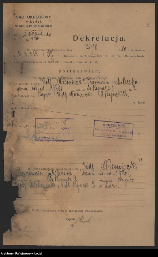 Obraz 5 z jednostki "Wolf Niemiecki – pracownia jubilerska"