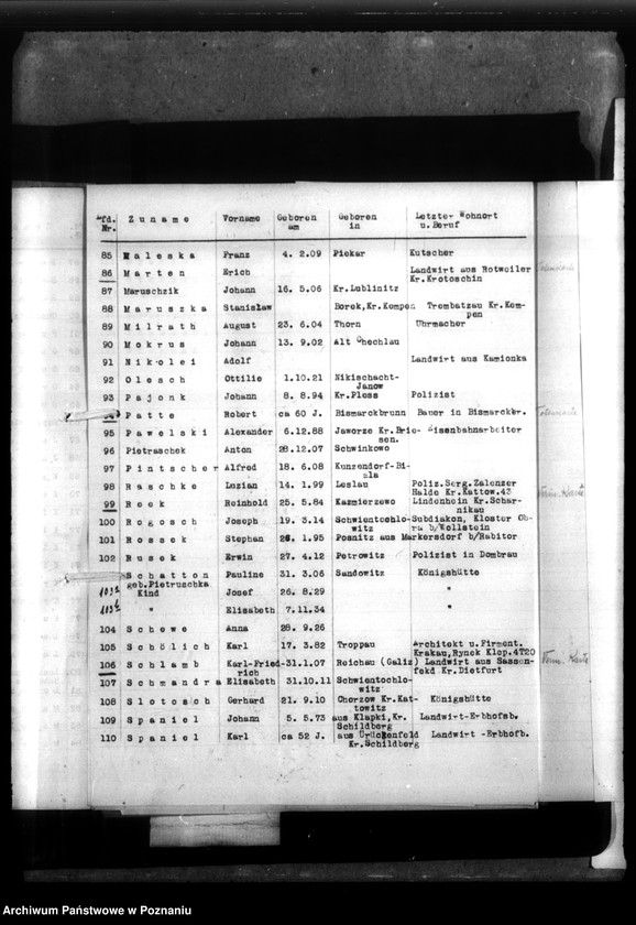 Obraz 18 z jednostki "Vermisstenmeldungen von Roten Krenz - Berlin - Listen und Schriftvechsel"