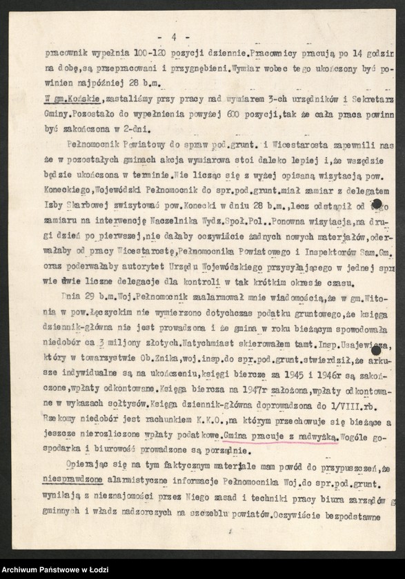Obraz 5 z jednostki "Wojewódzka Rada Narodowa - [Naczelnik] Wydziału Samorządowego - sprawozdanie"