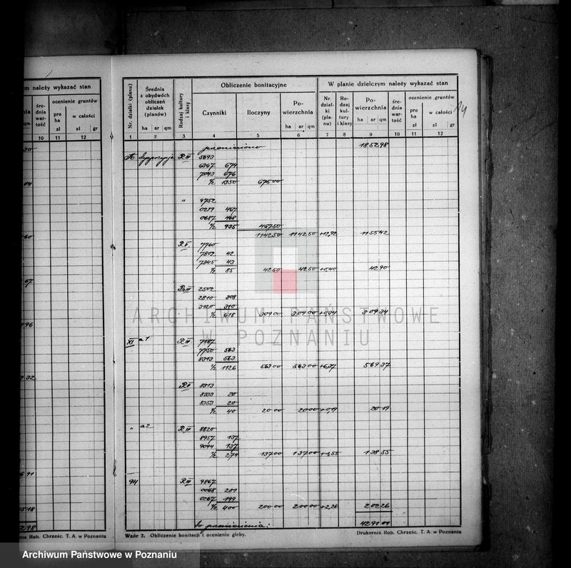 Obraz 18 z jednostki "Obliczenie bonitacji do planu dzielczego majątku Trzeciewnica wyrzyskiego"