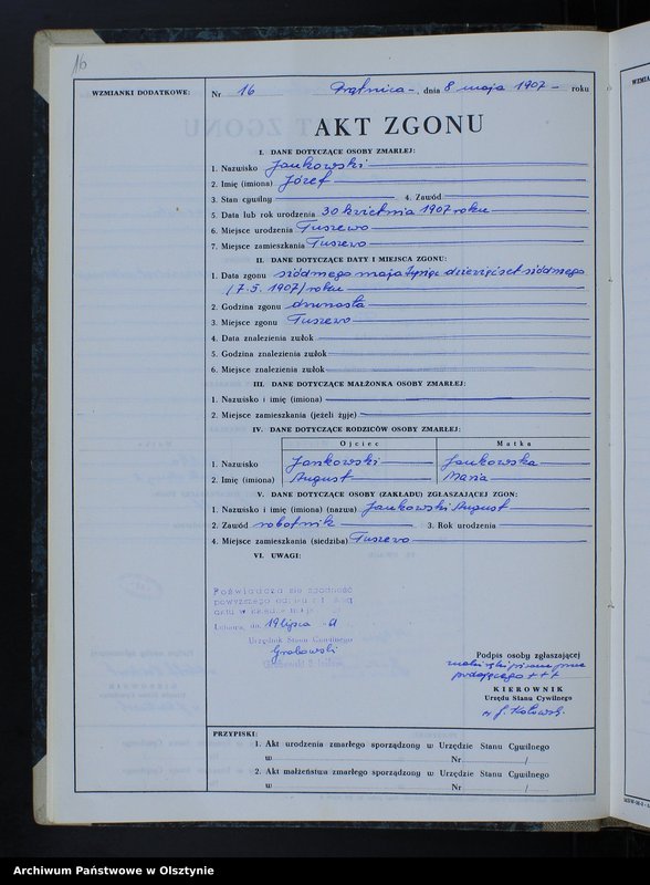 image.from.unit.number "Księga akt zgonu Nr 1 - 26, 1 - 22, 1-24, 1-15, 1-22, 1-17, 1-28; /przepisana w języku polskim z oryginału niemieckiego w dniach 19.07.1961 - 25.07.1961/"