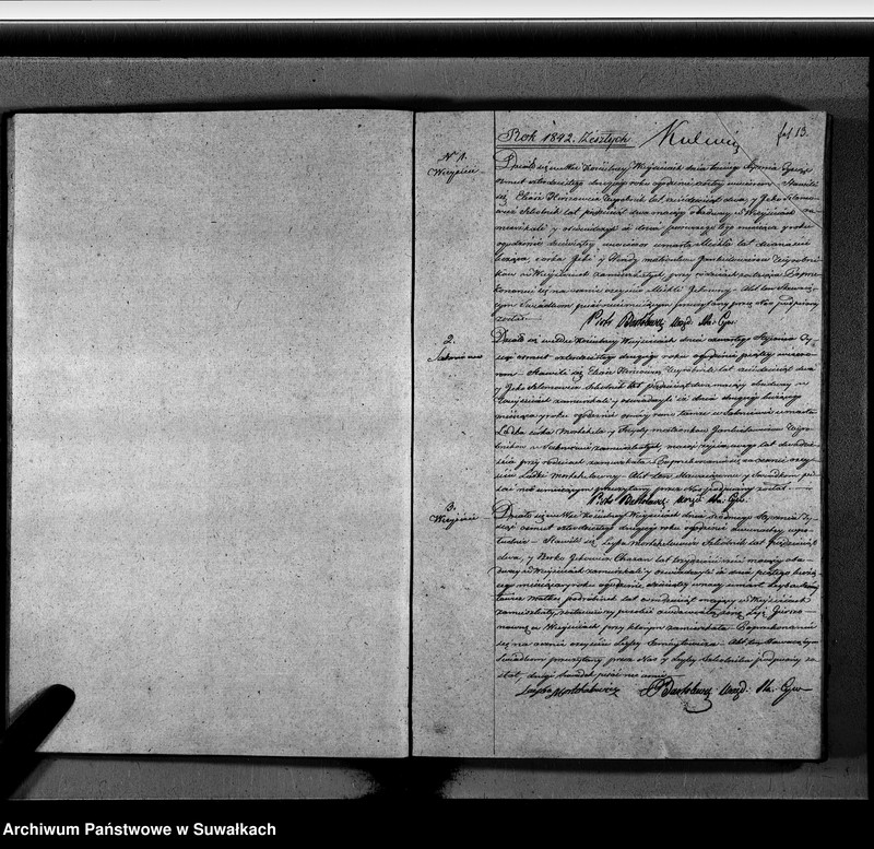 image.from.unit.number "Duplikat Aktow urodzonych, zaślubionych i Zeszłych Wyznania Mojżeszowego Okręgu Wiejsieie na Rok 1842 sporządzony"