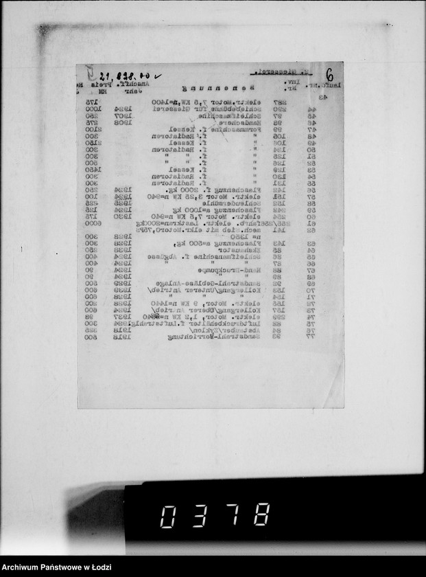 Obraz 10 z jednostki "Metallabteilung. [Listy przesyłkowe]"