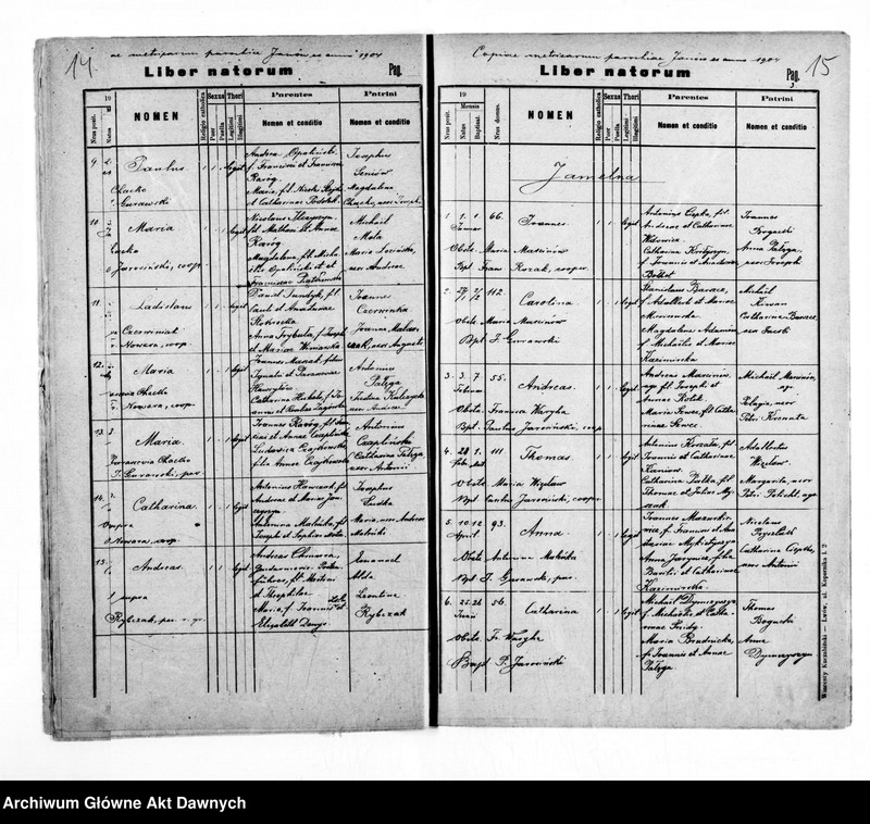 image.from.unit.number "Parafia: Janów (Gródecki). Dekanat: Gródek Jagielloński. Kopie z ksiąg metrykalnych ur., śl. dla całej parafii (miasto Janów i wsie)."