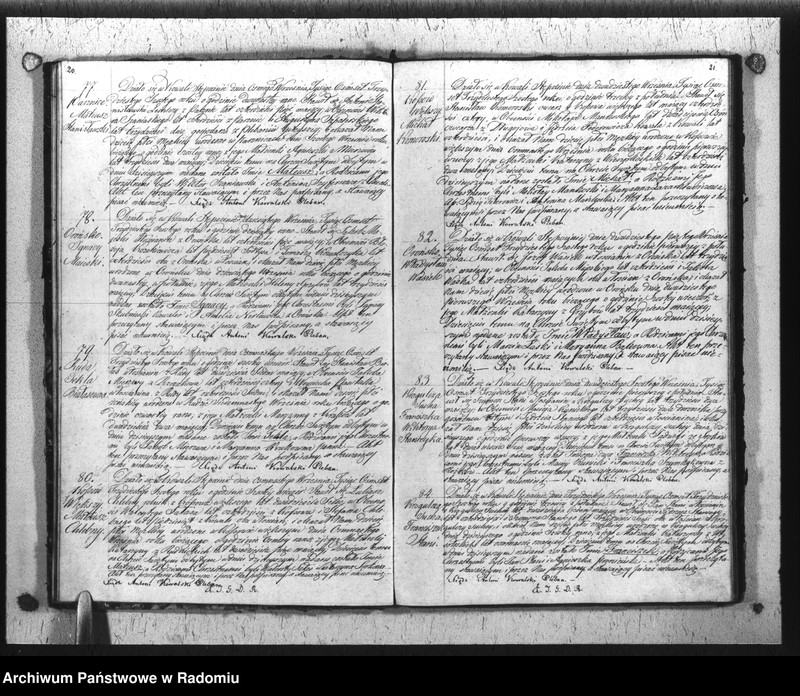 Obraz 13 z jednostki "Dupplikat Aktów Religiyno- Cywilnych Urodzenia, Zaślubienia i Zeyścia parafii Kowali Stępociny Roku 1836"