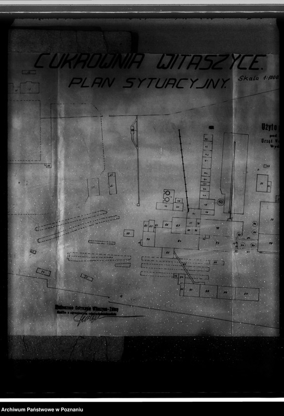 Obraz 13 z jednostki "Cukrownia Witaszyce pow. jarociński /pozwolenie na budowę budynku dla wytwórni acetylenu/"