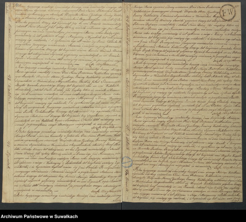 Obraz 10 z jednostki "Akta Urodzenia Stanu Cywilnego Gminy Kaletnickiey, od 1-go dnia Stycznia do ostatniego dnia Grudnia Roku 1823"
