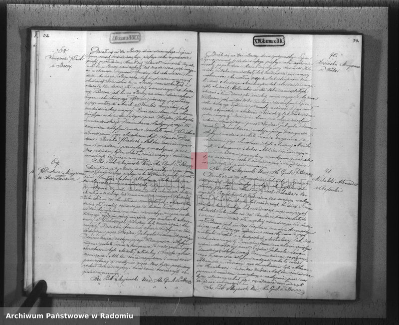 Obraz 19 z jednostki "[Akta stanu cywilnego wyznania rzymskokatolickiego parafii Brzóza 1865]"