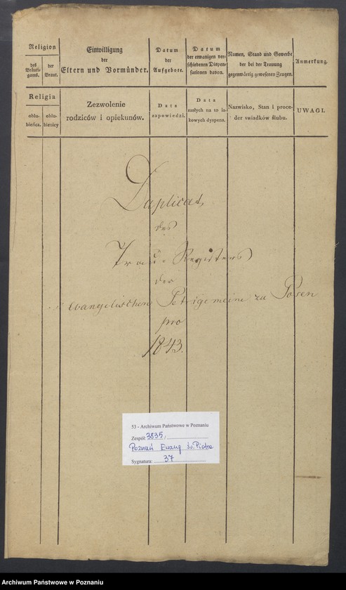 Obraz 2 z jednostki "Duplikat des Trauregisters"