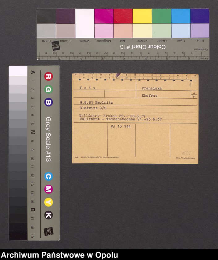 Obraz 3 z jednostki "[Foit Franziska, ur. 9.8.1881 Smolnitz]"