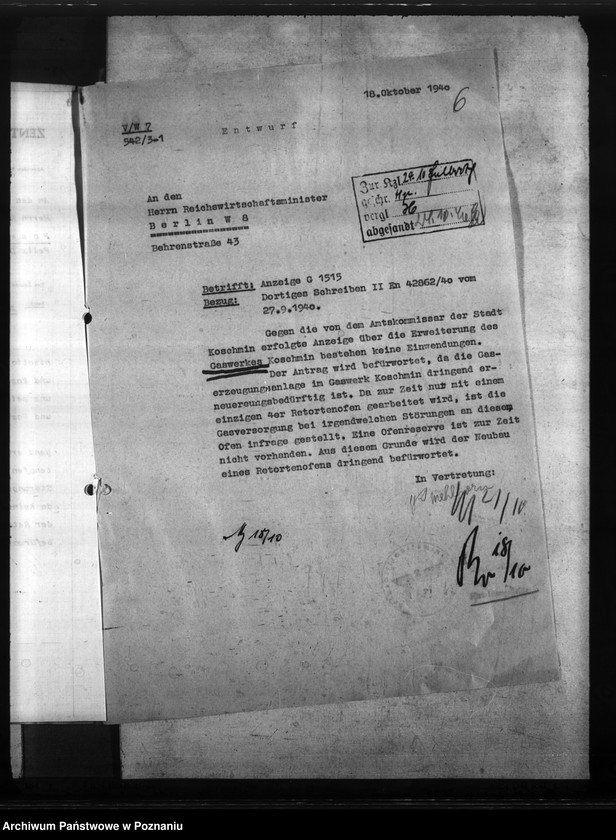 Obraz 10 z jednostki "Gaswerk - Koschmin (Koźmin)"