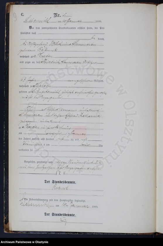 image.from.unit.number "Sterbe-Neben-Register Nr 1 - 118"