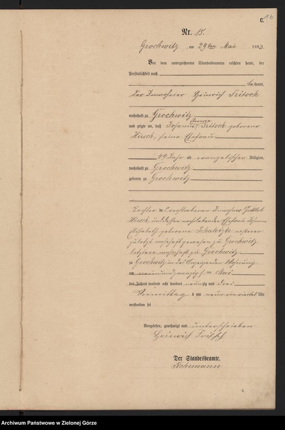 Obraz 18 z jednostki "Sterbe-Haupt-Register"