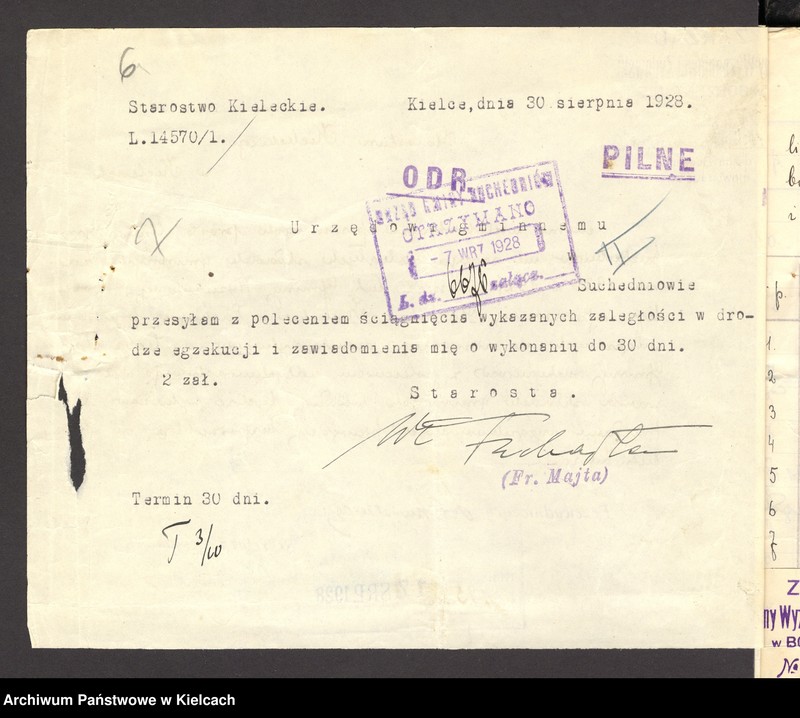 Obraz 9 z jednostki "[Ściąganie zaległej składki bóżniczej od członków gminy wyznaniowej żydowskiej w Bodzentynie]"