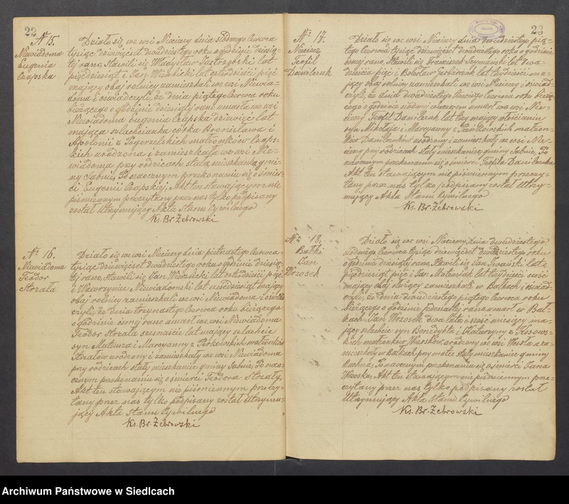 image.from.unit.number "Unikat aktów zmarłych z Parafii Nieciecz od 1919 roku do 1935 roku"