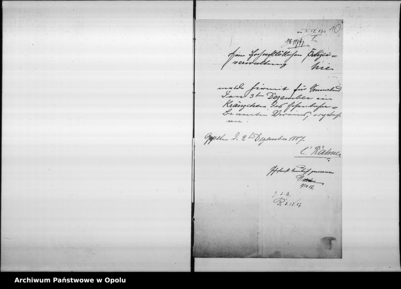 Obraz 13 z jednostki "Acta des Magistrats zu Oppeln betreffend Statuten des Eisenbahn - Beamten-Vereins Vol. I"