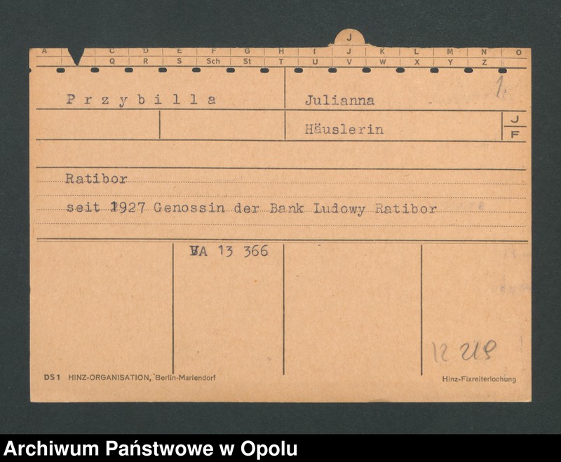 Obraz 3 z jednostki "[Przybilla Julianna, zam. Ratibor]"