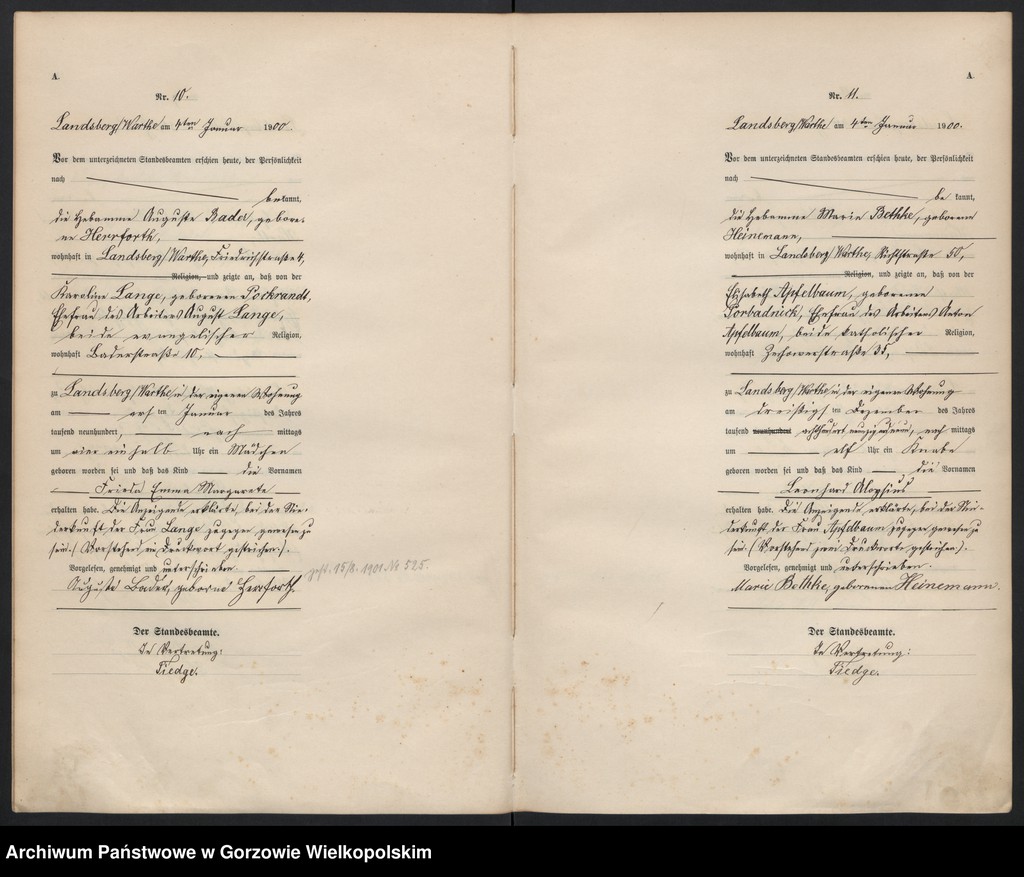 Obraz 9 z jednostki "Geburts Register"