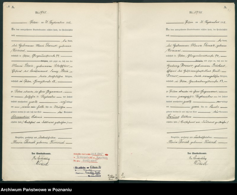 Obraz 18 z jednostki "Księga miejscowa urodzeń tom V -VI [Rejestr główny urodzeń]"