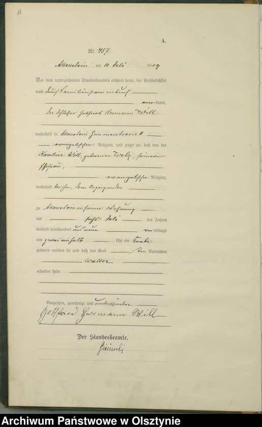 image.from.unit.number "Geburts-Haupt-Register Tom I I, Nr 440-883"