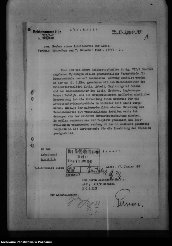 Obraz 5 z jednostki "Unterbringung der Arbeitsämter"