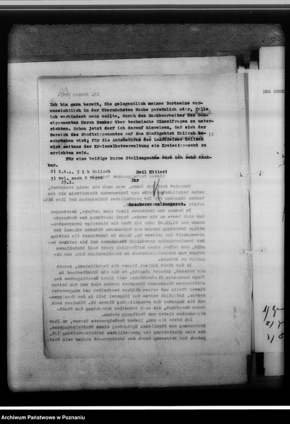 Obraz 15 z jednostki "[Korespondencja w sprawach organizacyjnych, sprawozdanie z działalności], Sippenamt für die Stadt und den Landkreis Kalisch [Kalisz]"