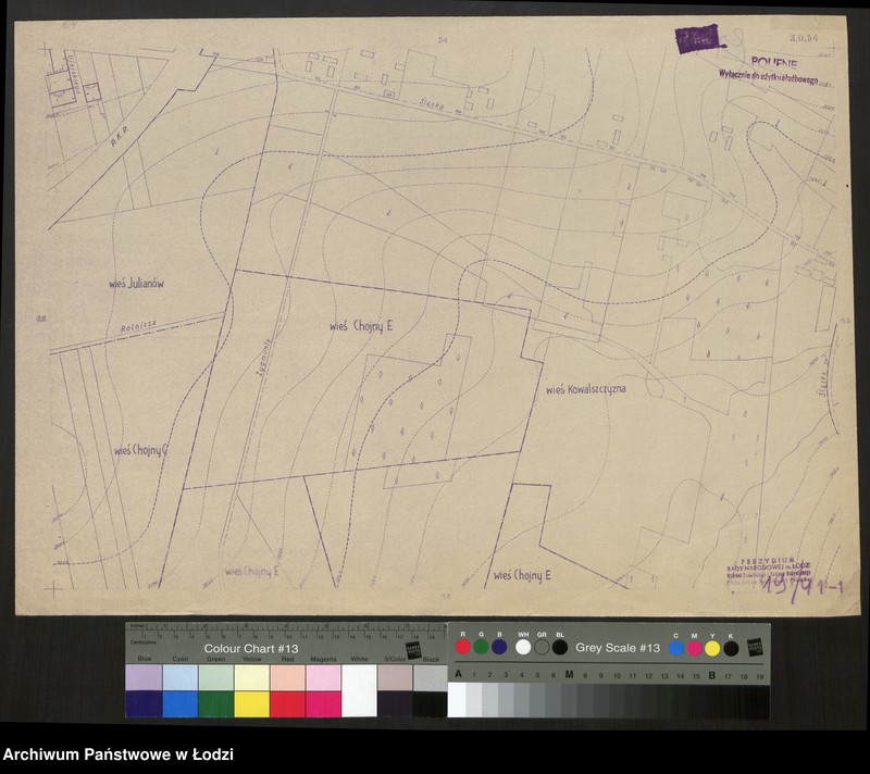 Obraz 1 z jednostki "Plan m. Łodzi 1:2000, odbitki. Sekcja SO 64"