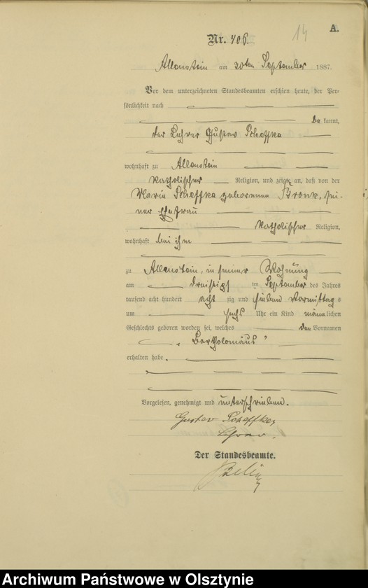 image.from.unit.number "Geburts-Haupt-Register Tom II,Nr 394 -590"