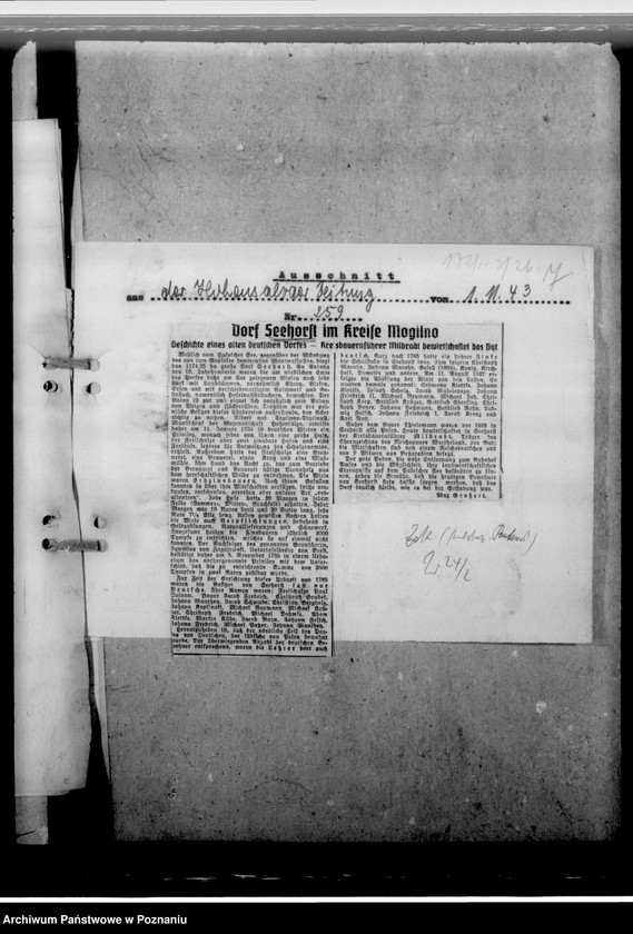 Obraz 11 z jednostki "Aus der Geschichte des Gebietes- Bezirken- Hohensalza"