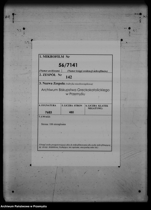 Obraz 2 z jednostki "[Kopie ksiąg metrykalnych parafii Wołosianka Wielka z filią Wołosianka Mała (dekanat Rozłucz)]"